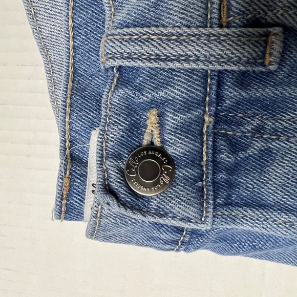 Cello Women's 1 Super High Rise Dad Jeans Button Fly Distressed Denim Y2K Excell - Picture 11 of 15